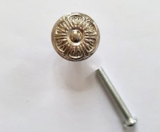 画像4: 「F在庫」取っ手：フルーレット（直径1.8cm、シルバー） (4)