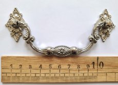 画像2: 「F在庫」取っ手：マルグリット11.5cm（シルバー） (2)