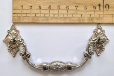 画像1: 「F在庫」取っ手：マルグリット11.5cm（シルバー） (1)