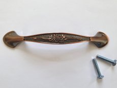 画像4: 「F在庫」取っ手：ブロンシュ・ネージュ12.5cm（ツヤ有り、アンティークブロンズ） (4)