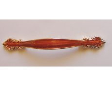 画像1: 「J即納/F在庫」取っ手：ポンパドール14.5cm（アンバー&ゴールド） (1)