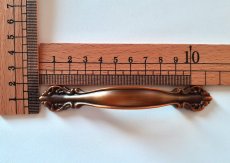 画像2: 「J即納/F在庫」取っ手：ポンパドール11.5cm（アンティークブロンズ・艶あり） (2)