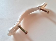 画像4: 「J即納/F在庫」取っ手：ポンパドール11.5cm（ピュアホワイト＆ゴールド） (4)