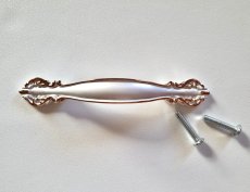 画像5: 「J即納/F在庫」取っ手：ポンパドール11.5cm（ピュアホワイト＆ゴールド） (5)