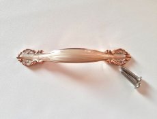 画像1: 「J即納/F在庫」取っ手：ポンパドール11.5cm（シェルホワイト＆ゴールド） (1)