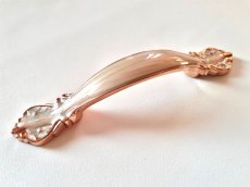 画像4: 「J即納/F在庫」取っ手：ポンパドール11.5cm（シェルホワイト＆ゴールド） (4)