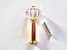 画像1: 「J即納」取っ手：クリスタル高さ61cm（クリスタル風、足長） (1)