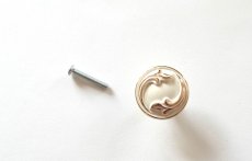 画像3: 「F在庫」取っ手：コキヤージュ・ボタン(直径30mm、アイボリー) (3)