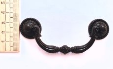 画像2: 「F在庫」取っ手：パストラル8.8cm（黒） (2)
