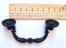 画像3: 「F在庫」取っ手：パストラル8.8cm（黒） (3)