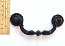 画像2: 「F在庫」取っ手：パストラル12cm（黒） (2)