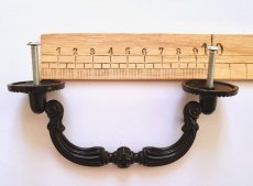 画像4: 「F在庫」取っ手：パストラル12cm（黒） (4)