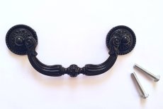 画像8: 「F在庫」取っ手：パストラル12cm（黒） (8)