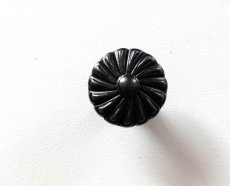 画像1: 「J即納」取っ手：カリメロ・ボタン(直径25mm、黒) (1)