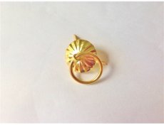 画像1: 「J即納/F在庫」リング付き留め金具ゴールド (1)