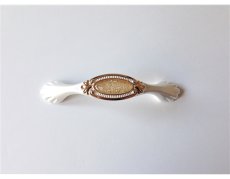 画像1: 「J即納/F在庫」取っ手：アガート（ゴールド）12.3cm (1)