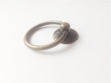 画像2: 「J即納/F在庫」取っ手：リング【大】（直径4.5cm、アンティークゴールド） (2)