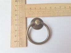 画像3: 「J即納/F在庫」取っ手：リング【大】（直径4.5cm、アンティークゴールド） (3)