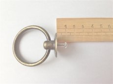 画像5: 「J即納/F在庫」取っ手：リング【大】（直径4.5cm、アンティークゴールド） (5)