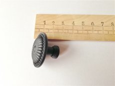 画像4: 「F在庫」取っ手：ロゼ径3.5cm（ボタン、ブラック） (4)