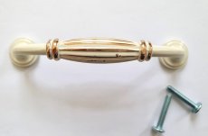 画像5: 「F在庫」取っ手：ポモー11.5cm（アイボリー&ゴールド） (5)