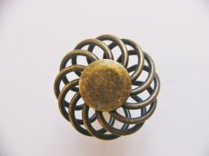 画像1: 「J即納」取っ手：カージュ径45mm（アンティークゴールド） (1)