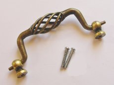 画像5: 「J即納」下がり取っ手：カージュ12cm（アンティークゴールド） (5)