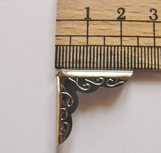 画像4: 「J即納」角飾り金具シルバー22mm×22mm 4個セット (4)