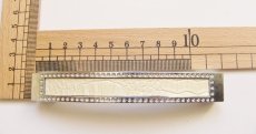画像2: 「J即納」取っ手：パヴェ12cm（ホワイト＆シルバー） (2)