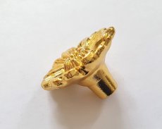 画像4: 「F在庫」取っ手：デイジー （ボタン、ゴールド） (4)