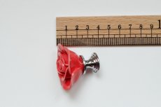 画像4: 「F在庫」取っ手：バラ径4.5cm（赤） (4)