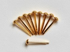 画像1: 「J即納」新・割りピン5mm（ゴールド）10個セット (1)