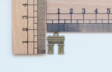 画像2: 「F在庫」チャーム：凱旋門14×18mmアンティークゴールド5個セット (2)