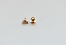 画像1: 「J即納/F在庫」つまみ金具6mmシャンパンゴールド (1)