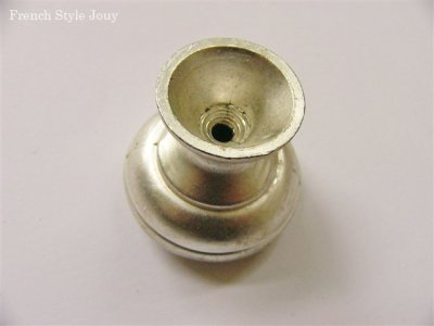 画像1: 「移動中」取っ手：アンティークフラワー（直径3.5cm、シルバー）