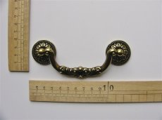 画像2: 「J即納」取っ手：ルイ16世12.5cm（アンティークゴールド） (2)