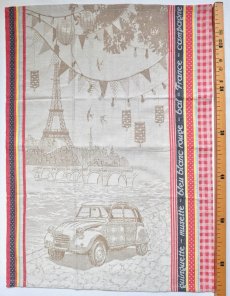 画像2: 「F在庫」フキン：パリ・マルソー（車、エッフェル塔） 50x65 (2)