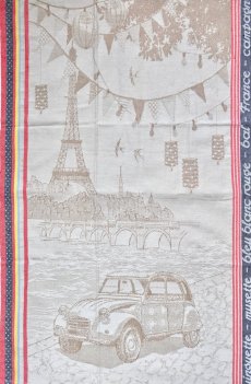 画像6: 「F在庫」フキン：パリ・マルソー（車、エッフェル塔） 50x65 (6)
