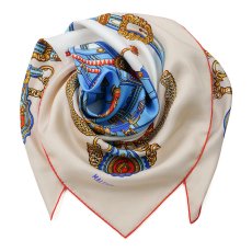 画像2: 「取寄せ」シルクスカーフ 90×90cm ：ブリット&フロントー 6色 (2)