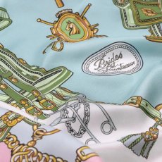 画像7: 「取寄せ」シルクスカーフ 90×90cm ：ブリット&フロントー 6色 (7)