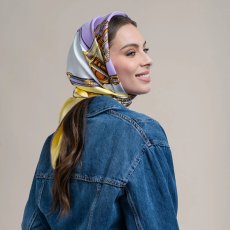 画像12: 「取寄せ」シルクスカーフ 90×90cm ：ブリット&フロントー 6色 (12)