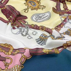 画像19: 「取寄せ」シルクスカーフ 90×90cm ：ブリット&フロントー 6色 (19)