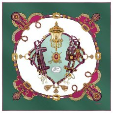 画像25: 「取寄せ」シルクスカーフ 90×90cm ：ブリット&フロントー 6色 (25)