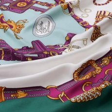 画像23: 「取寄せ」シルクスカーフ 90×90cm ：ブリット&フロントー 6色 (23)