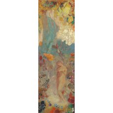 画像5: 「取寄せ」シルクシフォンストール 43×140cm ：ルドン・パンドラ（ブルー） (5)