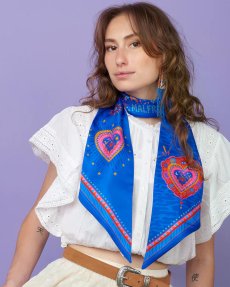 画像3: 「取寄せ」シルク・ツイリースカーフ13×140cm ：アカプルコ 4色 (3)