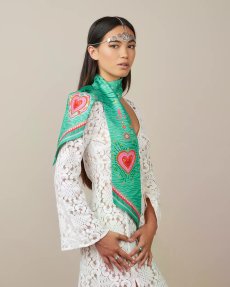 画像11: 「取寄せ」シルク・ツイリースカーフ13×140cm ：アカプルコ 4色 (11)