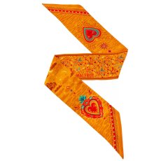 画像17: 「取寄せ」シルク・ツイリースカーフ13×140cm ：アカプルコ 4色 (17)