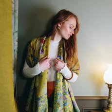 画像5: 「取寄せ」ウールシルクストール 67×180cm ：クリムト・接吻（ベージュ） (5)