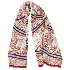 画像2: 「取寄せ」ウールシルクストール 46×180cm ：トワルドジュイ・モダン 4色 (2)